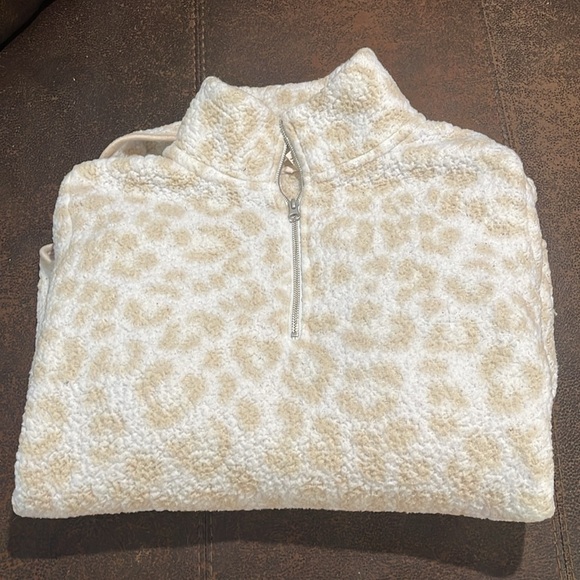 Terra & Sky 3x Faux Sherpa 3/4 Zip Sweatshirt - Picture 6 of 7